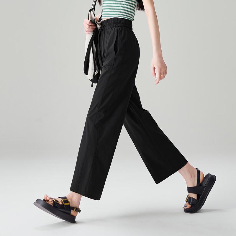 SOFSIL Women's 2026 Summer Thin Draped Wide-Leg Cropped Pants
