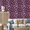 Pink glitter leather wallpaper purple and black 50x1000