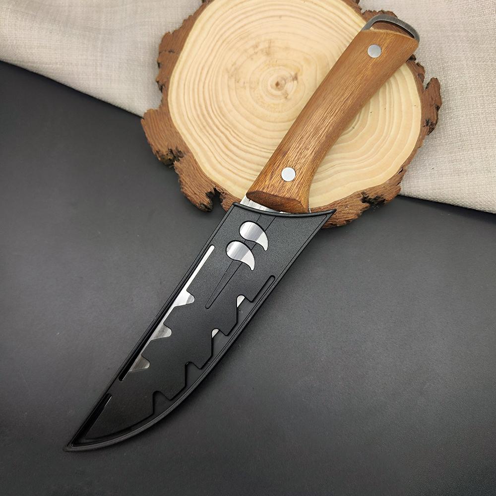 Stainless Steel Kitchen Knife Meat Cleaver Boning Chef's Knife Butcher Fruit Knives Cutter with Sheath