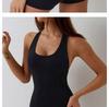 Women's Backless High-Waisted Slimming Yoga Bodysuit with Chest Pads - Stylish for Southeast Asia, European, and American Fashion