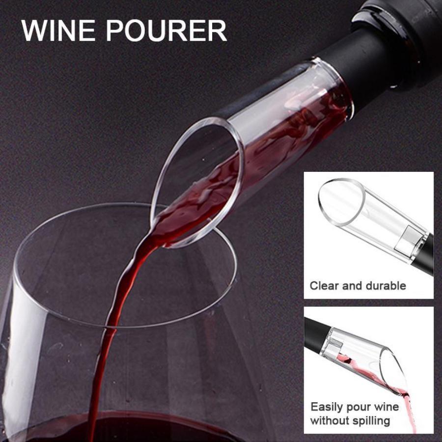 New Red Wine Bottle Opener Set Multifunctional Gift Box Set Plastic Electric Red Wine Bottle Opener Set