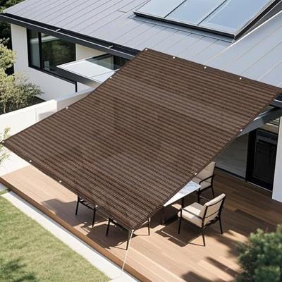 Foxdeban Sunshade, Sunshade Awning, Breathable Cooling Shade, Privacy Screen for Verandas, Gardens, Window, Garage, Hallway, Ceiling, Outdoor Use, UV