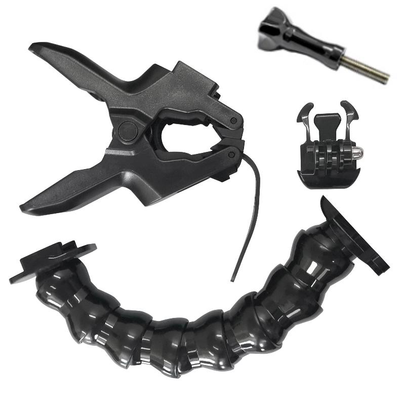 Janelle Adjustable Clamp Mount With 360 Degree Flexible Arm And Anti Slip Grip Perfect For Vlogging Outdoor Action Video Shooting A5