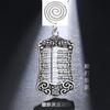 Men Women Vintage Copper Pendant Necklace With Rotating Abacus Beads Pixiu Charm