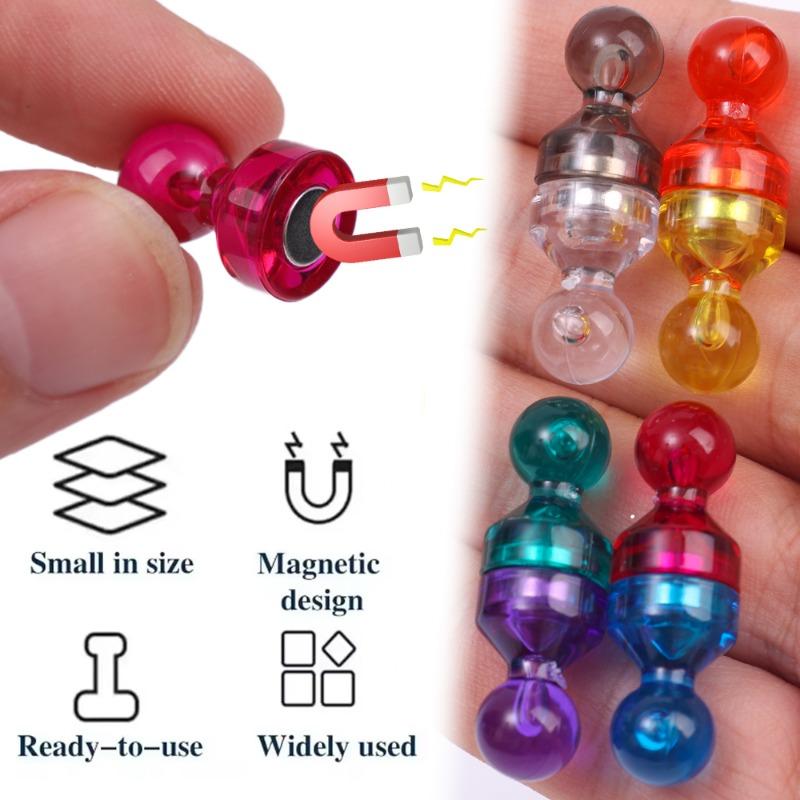 Mini Colorful Magentic Pushpins Whiteboard Map Magnet Push Pin Strong Magnet Refrigerator Pushpin Home Office Supplies Wholesale