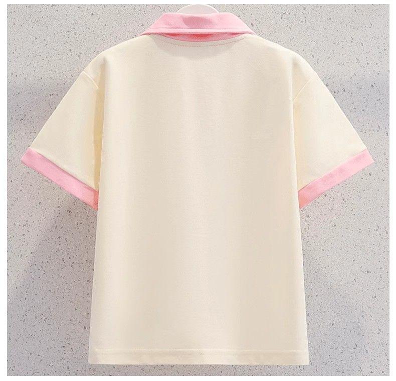 Kuromi Girls' Summer Cartoon JK Skirt Set - Short Sleeve Dress for Middle and Big Kids