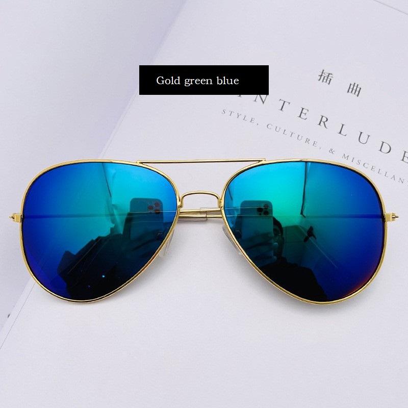 Pilot Aviation Sunglasses Men Retro Classic Silver Metal Frame Shades for Women Men UV Protection