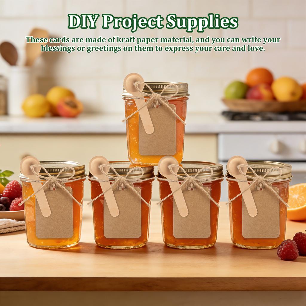 100Pcs Mini Wood Spoons Multipurpose Wooden Little Teaspoon for Spice Jam Coffee Bean Measuring Spoon Kitchen Short Handle Scoop