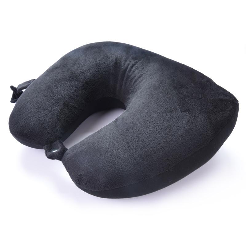 Transformable U-Shaped Neck Pillow - Solid Color Travel & Cervical Support