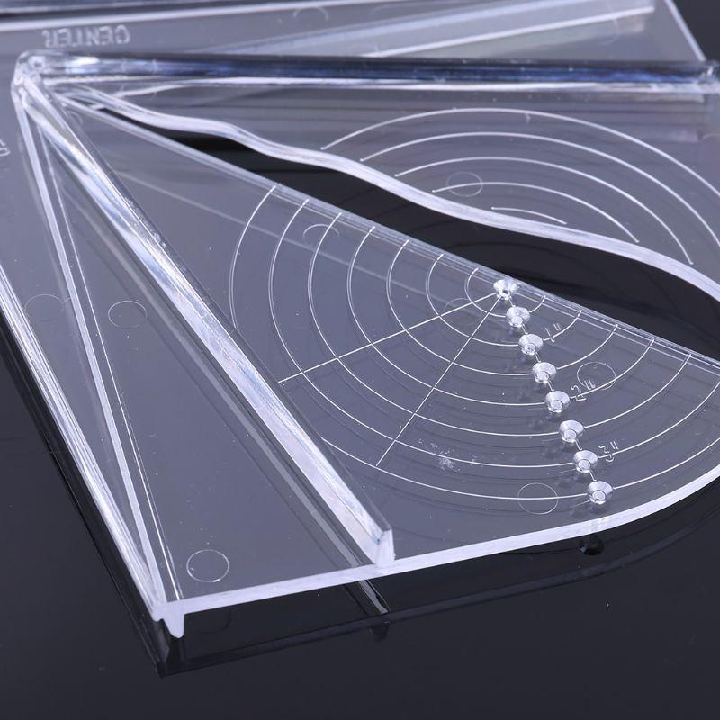 Plastic Center Finder Woodwork Measuring Tool Suitable for Square Round Top Sale