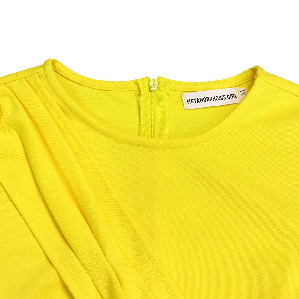 Large Size Women Spring Autumn Fashion Round Collar Long Sleeves Pencil Dress Ladies Elegant One Piece Solid Sheath Dress