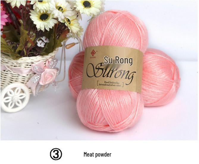 Egyptian Long-Staple Cotton Velvet Yarn for Hand-Knitting and Crochet Projects