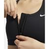Nike Sutiã esportivo Dri-Fit de suporte médio Swoosh com zíper frontal Sutiã esportivo feminino preto FN2732-010