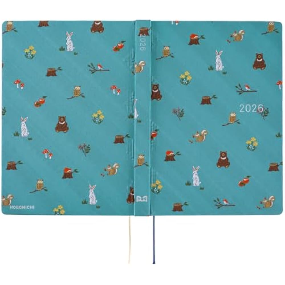 Hobonichi Notebook 2026 HON English Edition Thai & Chief/In the Forest [A5/1 day, 1 page/January,...