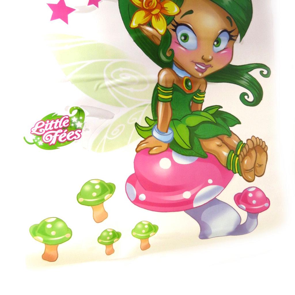 Les Trésors De Lily [L2475] - Planche de stickers 'Fairy Dreams' vert (50x70 cm)