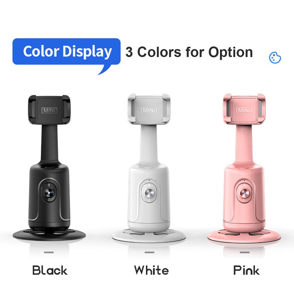 Adjustable Lens Stable Base Phone Holder 360° Smart Tracking Phone Gimbal with Built-in Battery Tilt Motion Mobile Photography