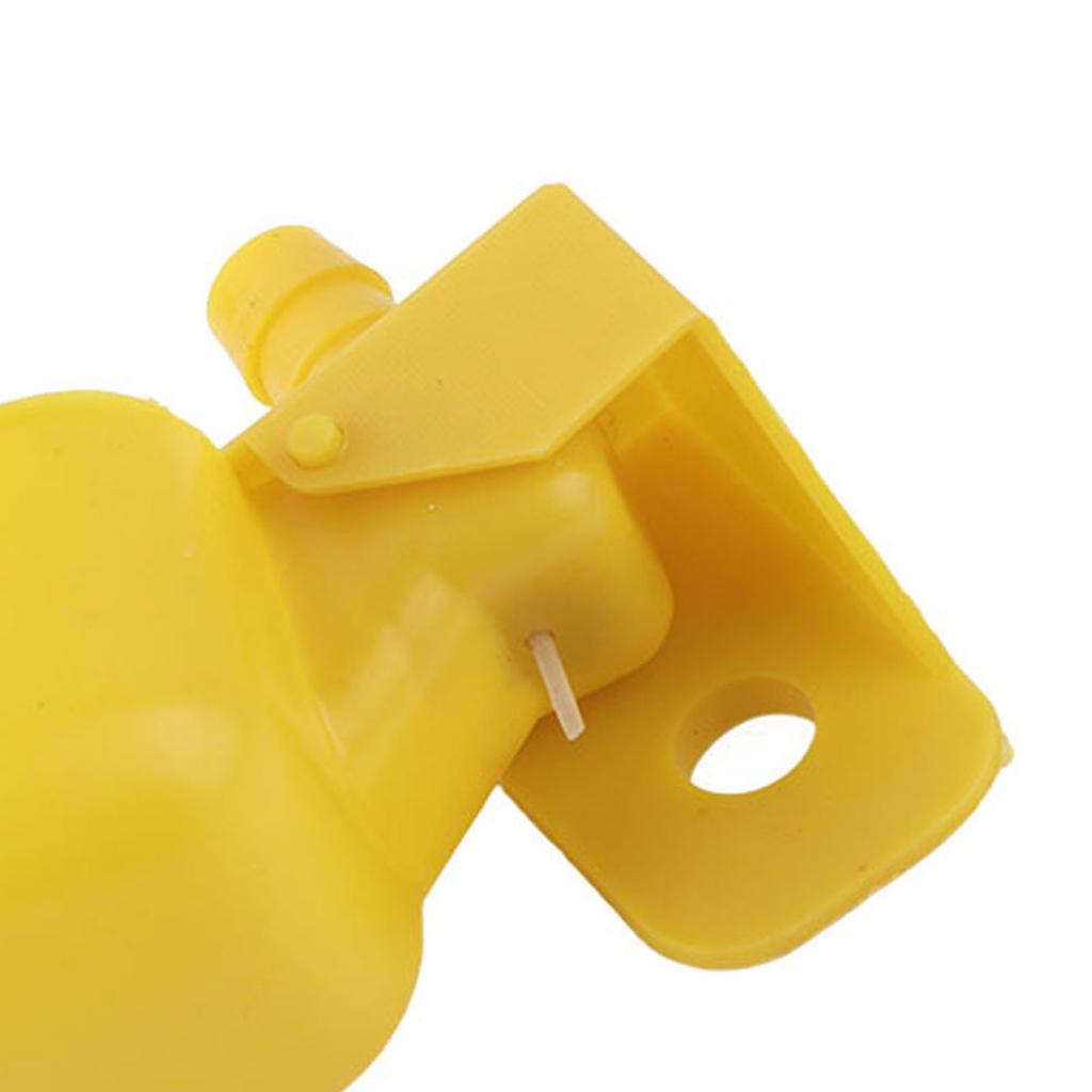 10Pcs Automatic Waterers Yellow Drinking Cups Bowl for Quail Chicken Birds Large Size
