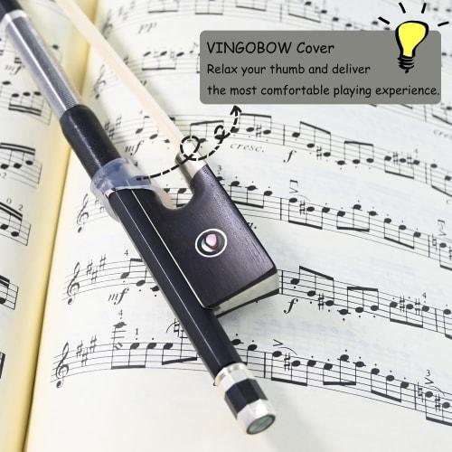 VINGOBOW 4/4 Carbon Fiber Violin Bow, 100V, Full Size, 74.5cm