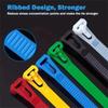 5/1000Pcs Reusable Cable Ties Cable Lock Loop Nylon Ties Removable Minimalist Recyclable Mixed Colours Black White Cable Ties