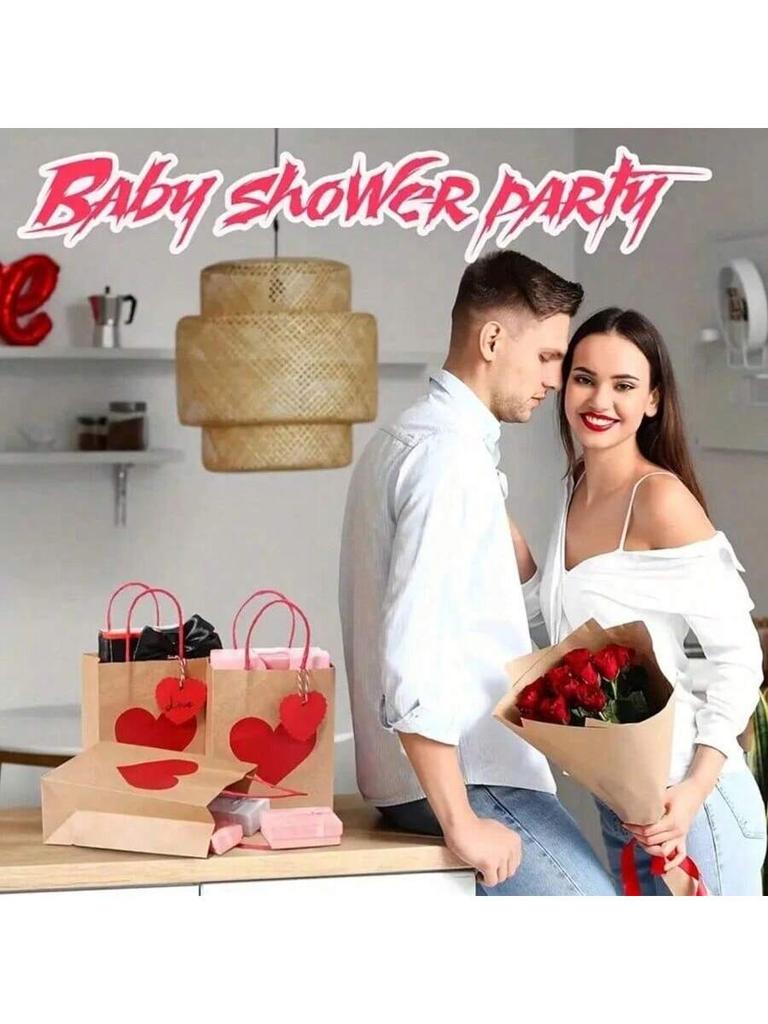 30pcs/Set,Suitable For Valentine's Day Decoration Items, Party Bags, Wedding Party Gift Bags, Craft Tote Bags, Party Gift Bags.