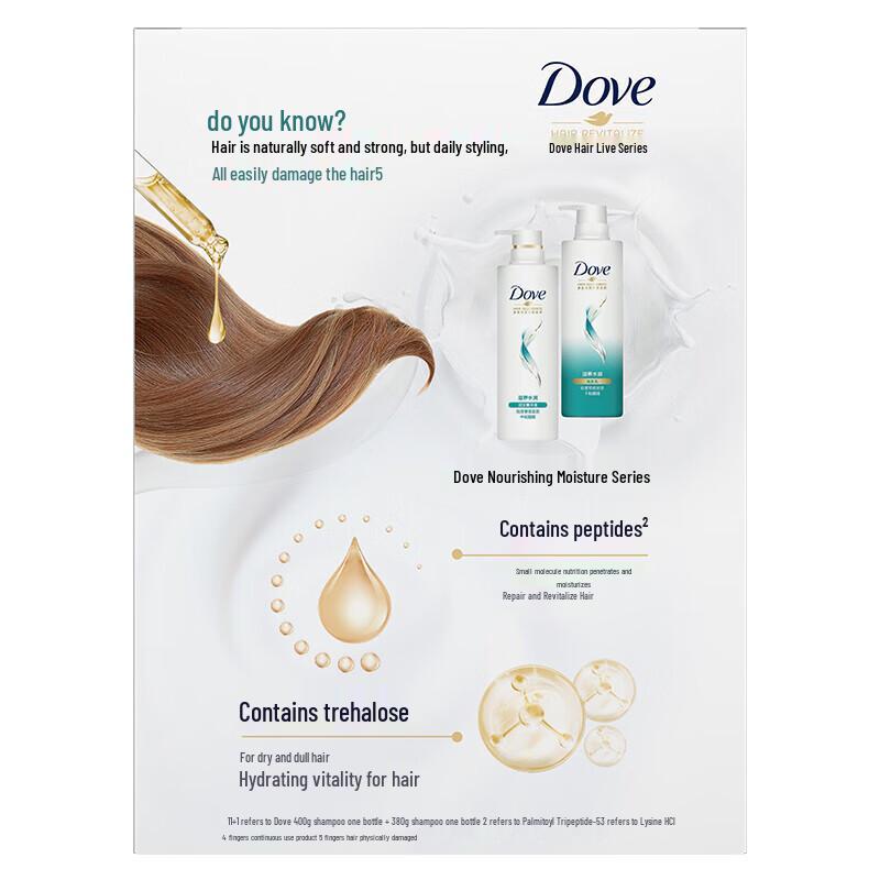DOVE Nourishing & Hydrating Shampoo & Conditioner Set