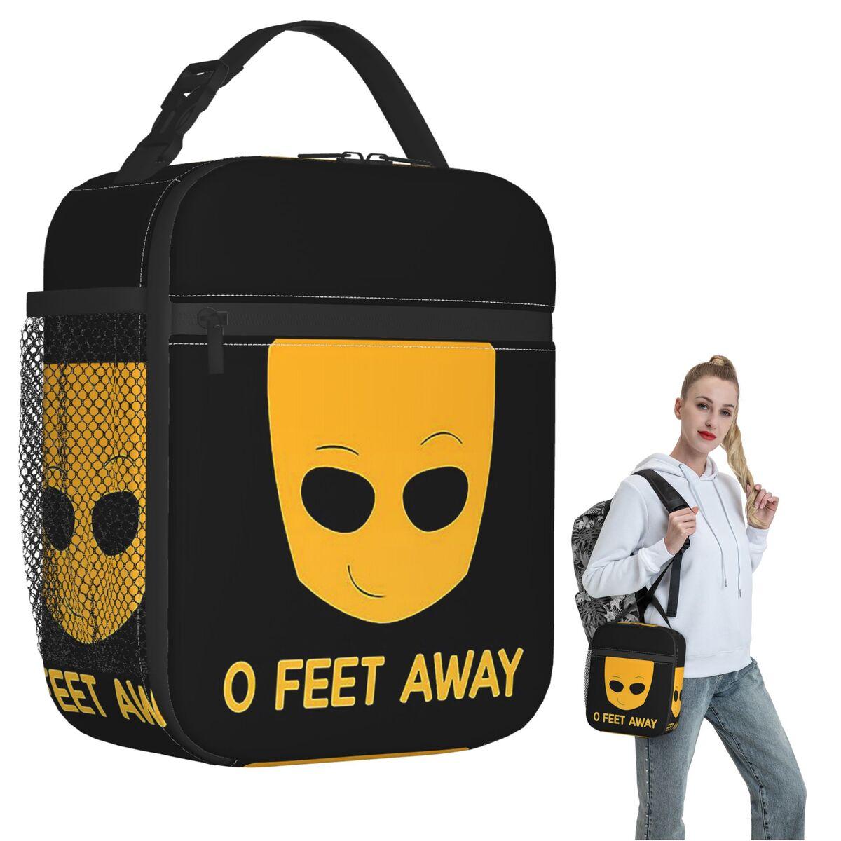 Grindr Zero O Feet Away Insulated Lunch Bag for Women Kids Portable Food Boxes Thermal Lunch Box Tote One Size