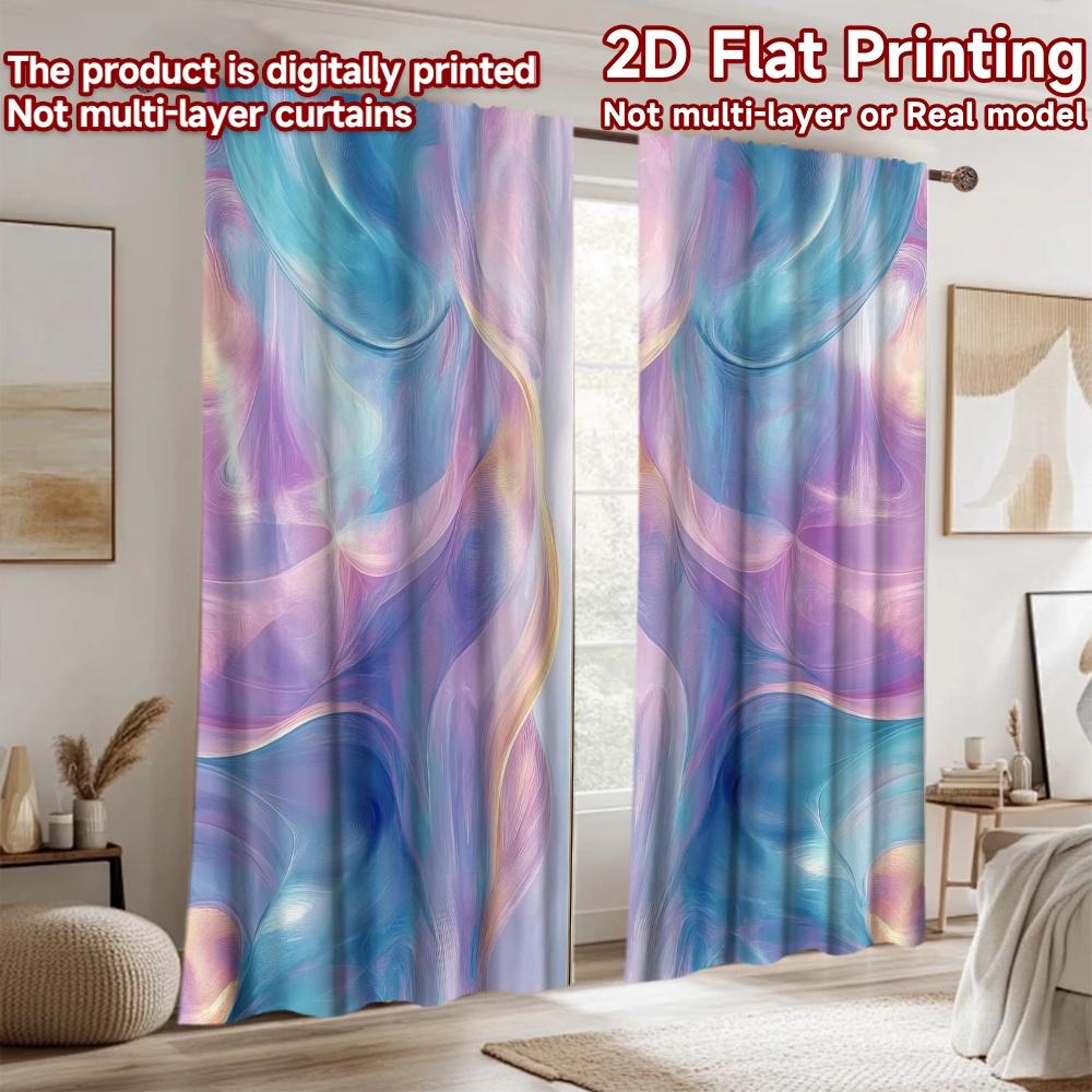 1pc 2D flat Photography Backdrop Photography Backdrop Colorful Swirls (2 100% Polyester Vibrant Reunion for Holiday portraits