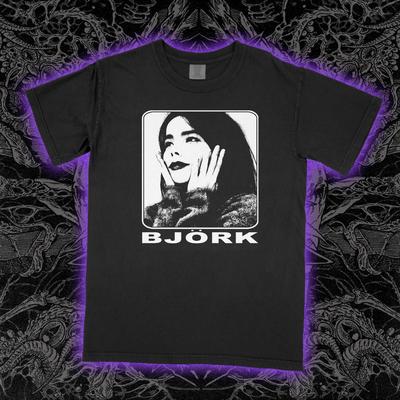Björk Tričko Vintage Islandská Zpěvačka Grafické Tričko Avantgardní Hudba Unisex Měkké