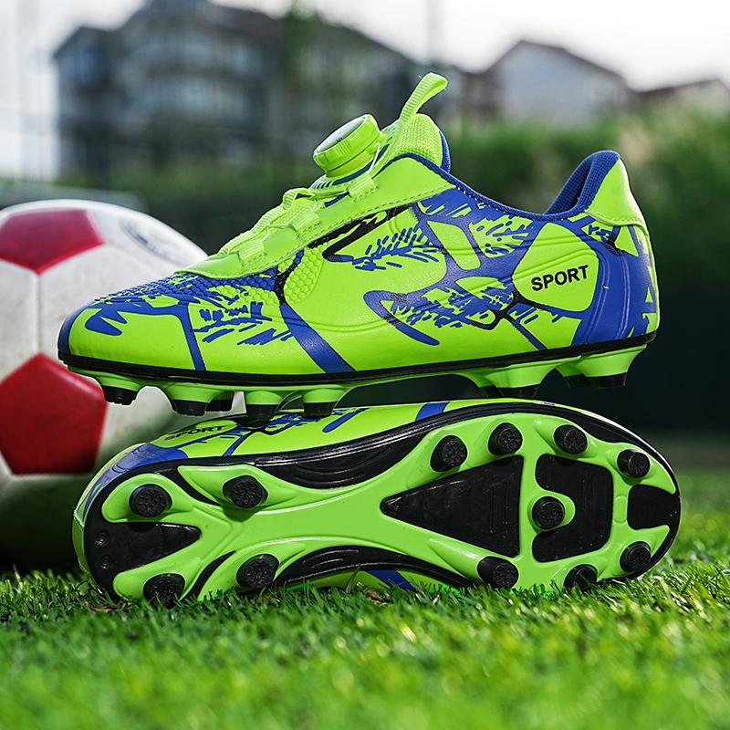 2025 New Men Football Shoes Comfortable Sneaker Grass Training TF/FG Ultralight Society Long Spikes Soccer Shoes Studded Footbal