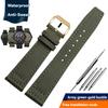 Nylon Canvas Watch Strap for IWC Pilots Portugal Portofino Fabric Cowhide Bottom Watch Chain Men Women Watchband 20mm 21mm 22mm