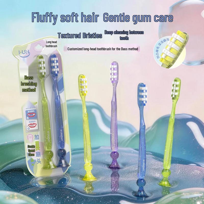 Soft Bristle Wide Head Toothbrush for Gum Protection - Adult Luxury Oral Care