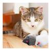 YFFSFDC Cat Toy Mouse Stuffed Animal Set of 6, Fluffy and Soft Cat Chewing Toy, Natural Rabbit Fur, Uncolored, Mouse Shape, Throwing To Relieve