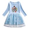 Girls' Stylish Mesh Skirt Long Sleeve Dress - New Spring/Autumn 2022 Fashion