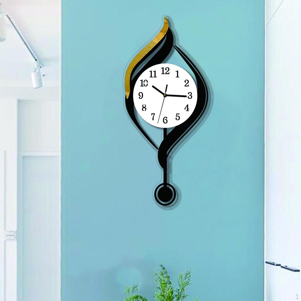 Analog Wall Clock with Arabic Numbers for Living Room, Suitable Study And Bathroom