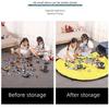 Bekväm Bärbar Leksaksförvaring för Barn Snabb Förvaring med Handtag Förvaringsväska Avtagbar Förvaringshink