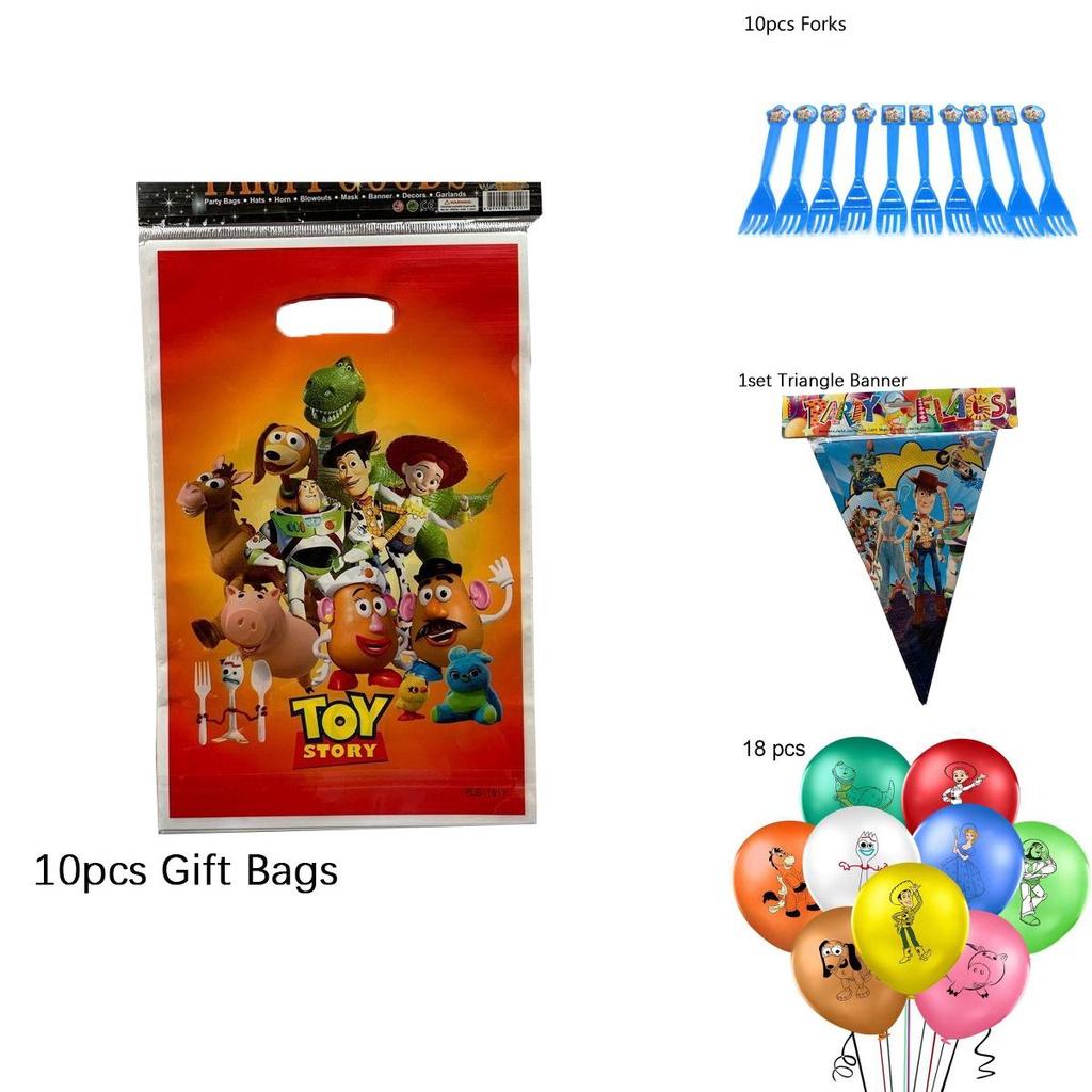 Toy Story Buzz Woody Bo Peep Birthday Party Supplies Featuring Colorful Plates Cups And Banners For Ultimate Celebration