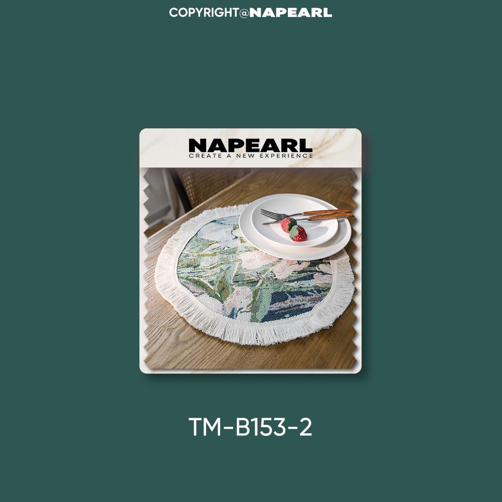 

1PC NAPEARL Fashion Art Floral Table Mat Tassel Round and Square Tablemats Placemat for Kitchen Dining Table Coffee Table and Tea Table Home Decor Round-Diameter 38cm