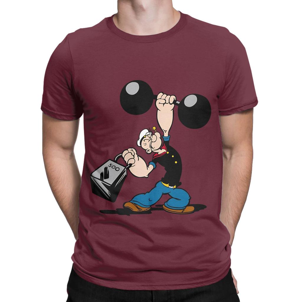 Ppopeye The Sailor Painting Funny 100 Cotton Tshirt Ppopeye Tops Tees For Unisex