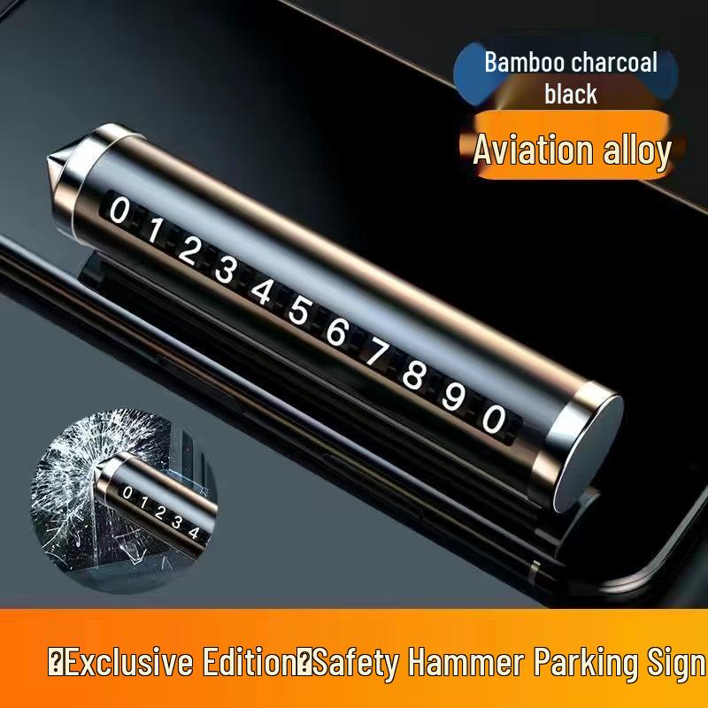 Temporary Parking Phone Plate and Car Number Card