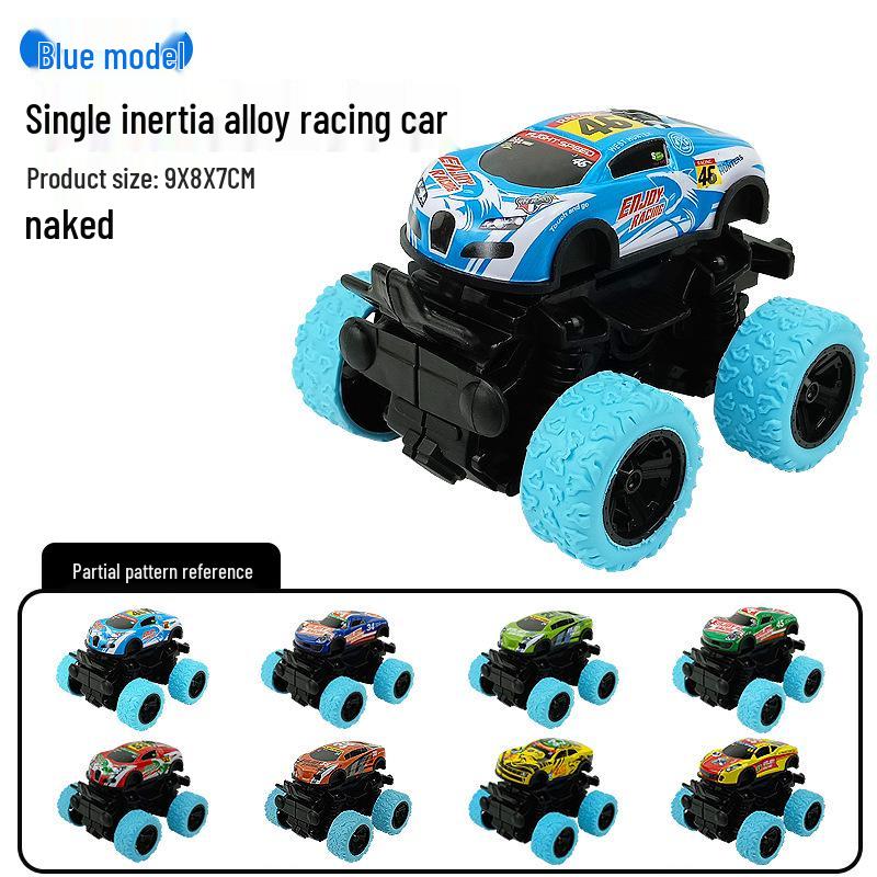 Children's Inertial 4WD Off-Road Swinging Stunt Car Model with Shock Absorption.