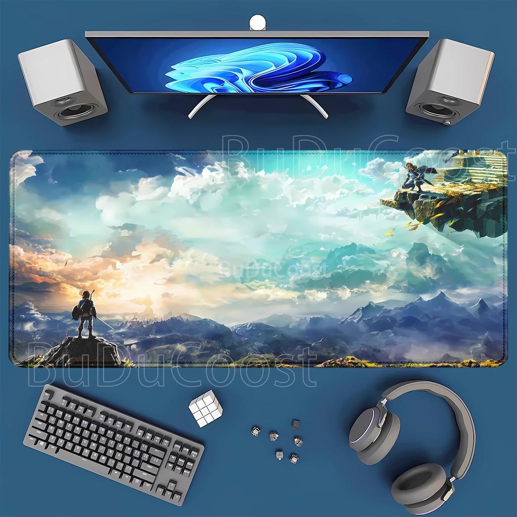Link Mouse Pad Pc Gamer Anime Zelda Mousepad Cabinet Keyboard Carpet Antislip Computer Gaming offices HD Printing XXL Desk Mat