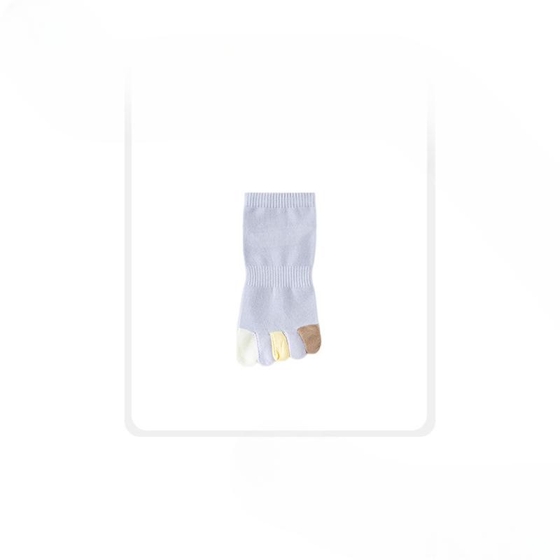 

Женские весенне-осенние новые тонкие конфетных цветов дышащие влагоотводящие носки-трубочки с пятью пальцами из хлопка 1 pair фиолетовый