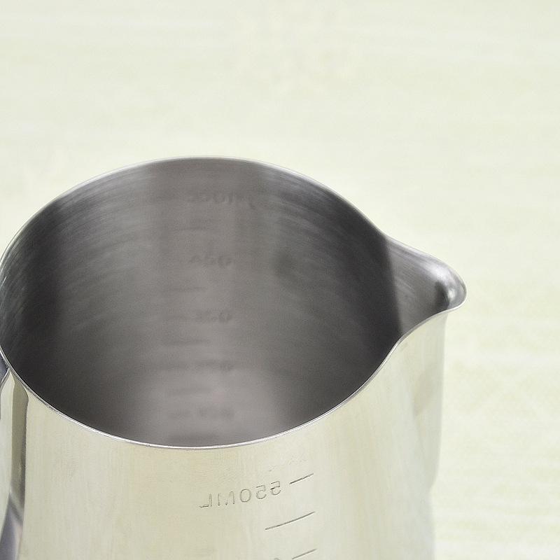 Embossed Stainless Steel Milk Frothing Pitcher: Essential Latte Art Cup and Foam Pot