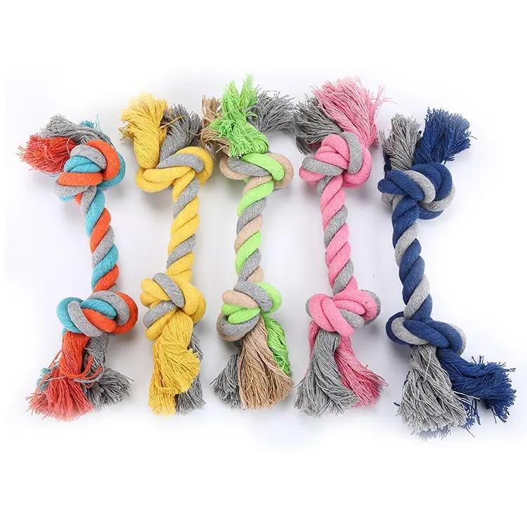 Cleaning Tooth Toys Pet Supplies Durable Braided Rope Toy Cat Dog Cotton Rope Ball Toys for Dogs