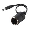 DC 5.5 x 2.1mm Female Plug to Car Cigarette Lighter Female Socket Power Supply Cable