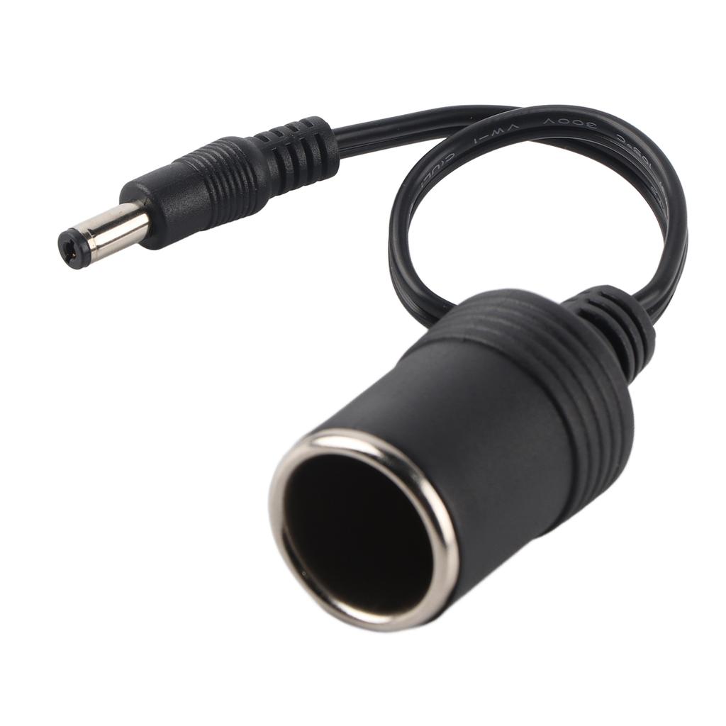 DC 5.5 x 2.1mm Female Plug to Car Cigarette Lighter Female Socket Power Supply Cable