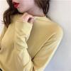 Women's Autumn and Winter Semi High Neck Sweater Thick Loose and Slimming Pullover Knitted Sweater