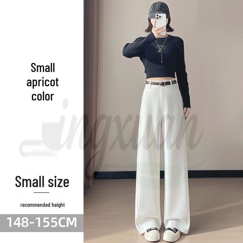 

Women s Autumn 2026 High-Waist Plus Velvet Wide-Leg Suit Pants - Floor Length Casual Style XL
