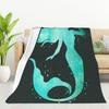 Fun Cats Digital-printed Polyester Bedroom Velvet Flannel Soft Sofa Cover Blanket Fleece Soft Sofa Cover Blankets for Beds