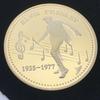Gibraltar Elvis Presley Gold Plated Commemorative Coin Collection Gold Coin Star Tooth Fairy Love Coin Commemorative Medal